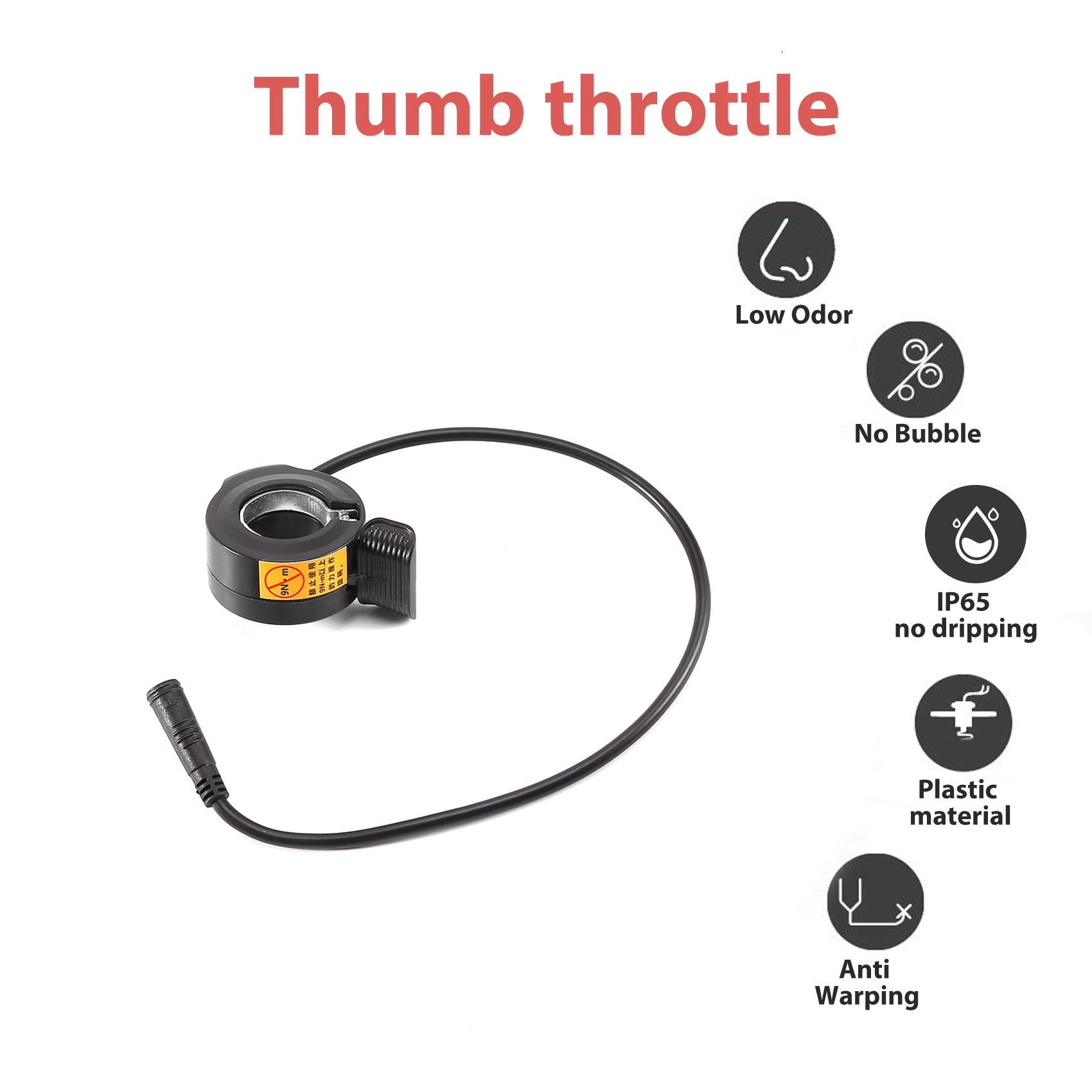 AB31-Thumb Throttle For Bafang - Mid Drive Conversion Kit 1000W 评论和价格