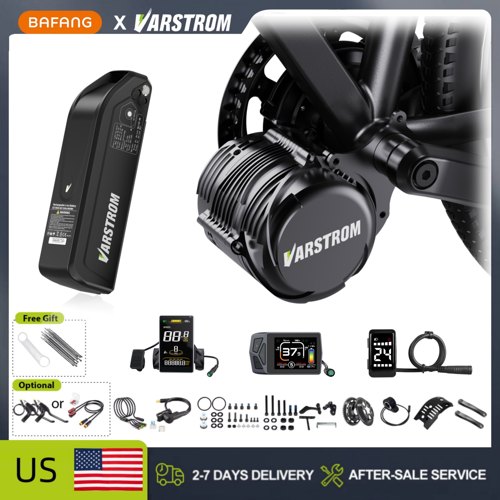Tongsheng TSDZ2B 500W TSDZ8 75 - Side Hung Mid Drive Motor Kit 评论和价格