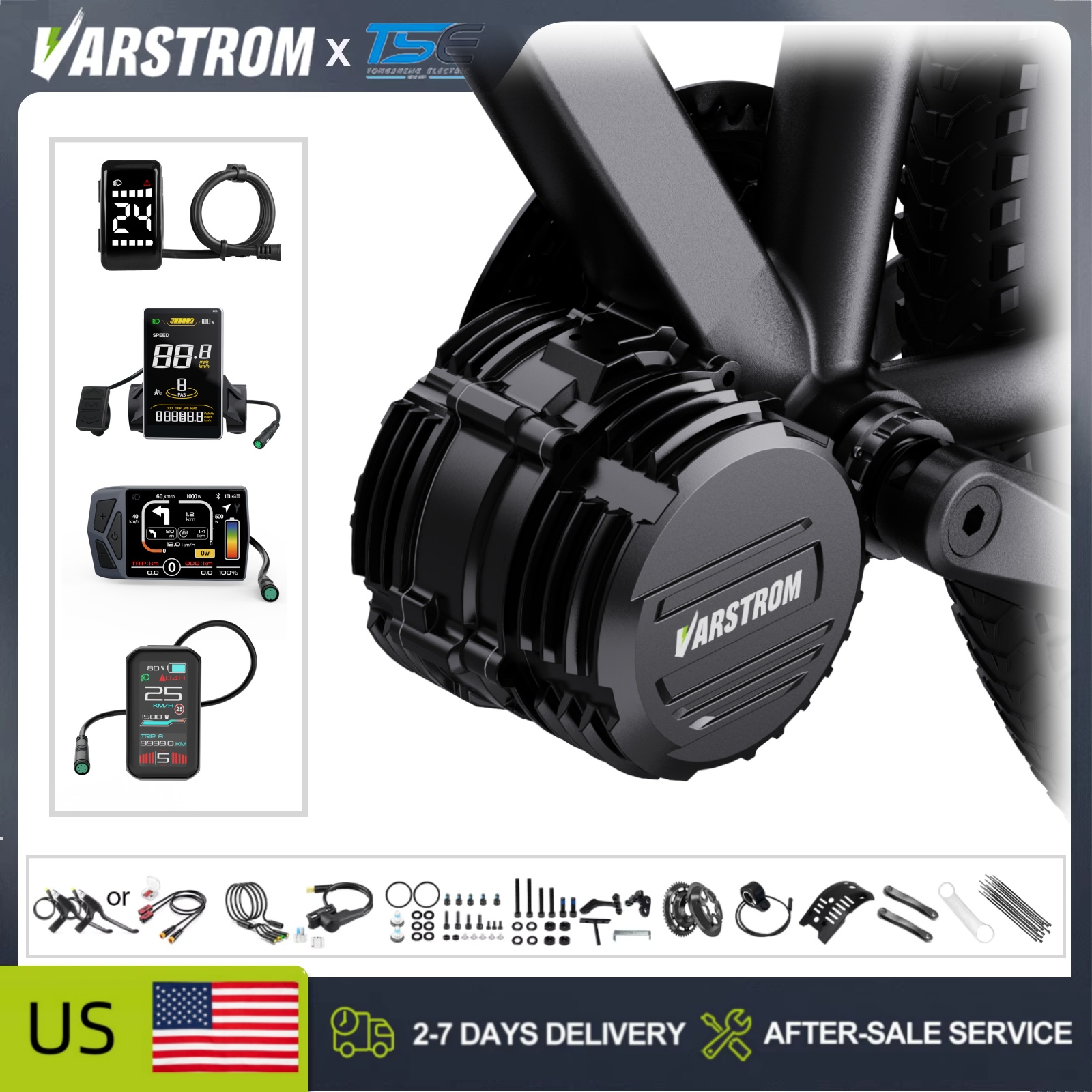 [USA Stock ] Tongsheng TSDZ16  - Side Hung Mid Drive Motor Kit 评论和价格